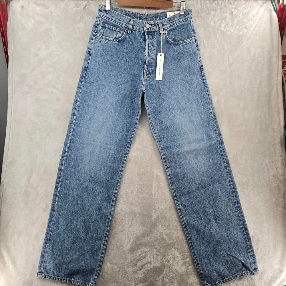 NWT Imogene + Willie Womens 28 Edie Mayfield Jeans Blue High Rise Straight Leg